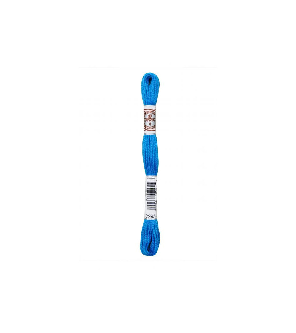Matassa da 10 m DMC Tela per arazzo con filo ritorto opaco 100% cotone blu tropicale 2995
