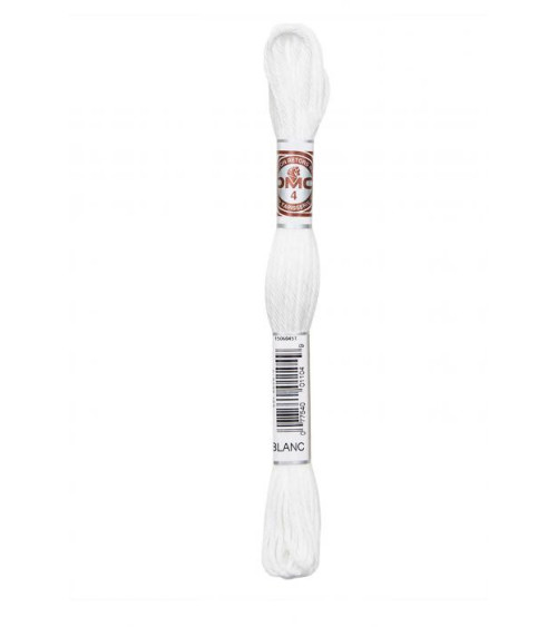 Matassa da 10 m DMC Tela per arazzo a filo ritorto opaco 100% cotone bianco BIANCO