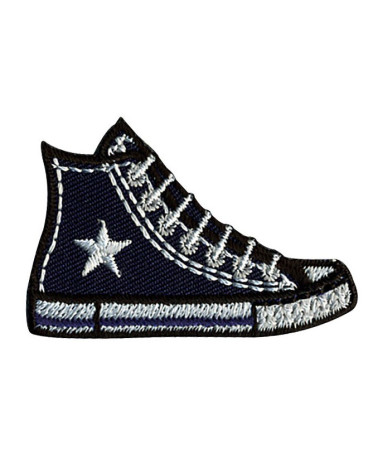 Set of 3 basketball patches in navy blue canvas