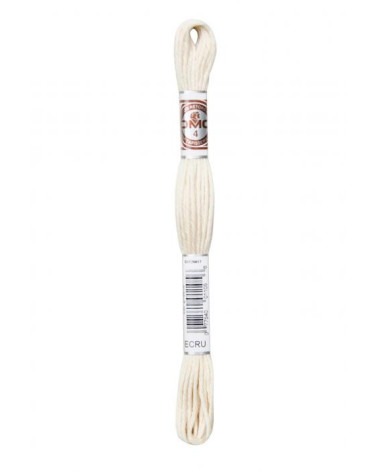 Skein 10m DMC Twisted thread matt tapestry canvas 100% ecru cotton ECRU