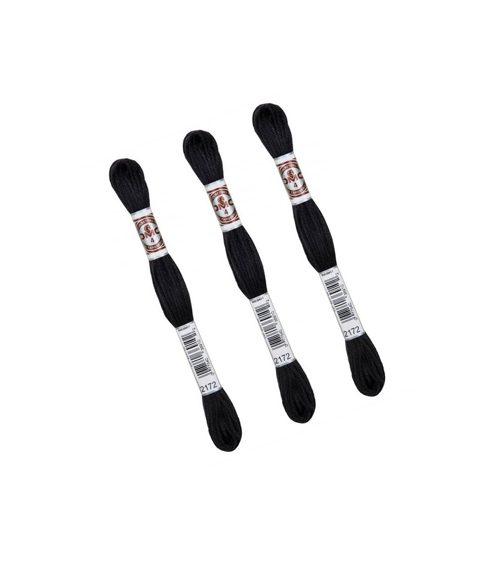 Set of 3 skeins 10m DMC Matt twisted thread tapestry canvas 100% cotton brown 2172