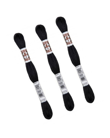 Set di 3 matassine da 10 m DMC Tela per arazzo in filo ritorto opaco 100% cotone marrone 2172