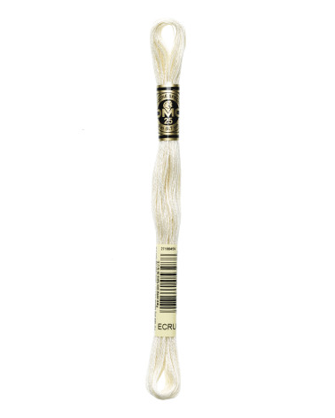 8 m Strang DMC Mouliné-Stickgarn 117, 100 % ecrufarbene Baumwolle