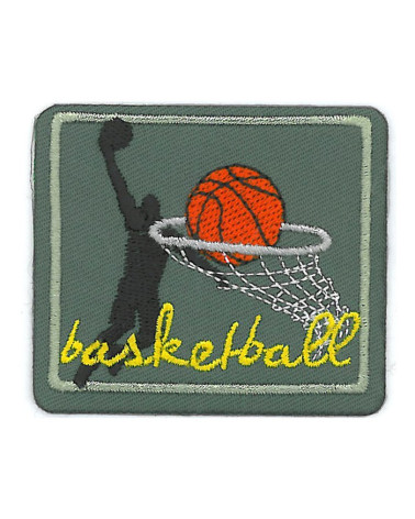 Set mit 3 Basketball-Aufnähern zum Aufbügeln
