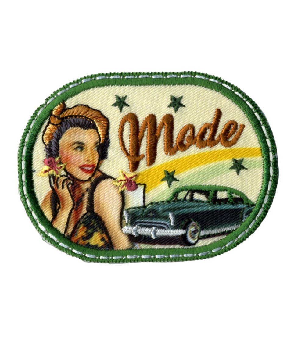 Set of 3 Retro Mode iron-on patches
