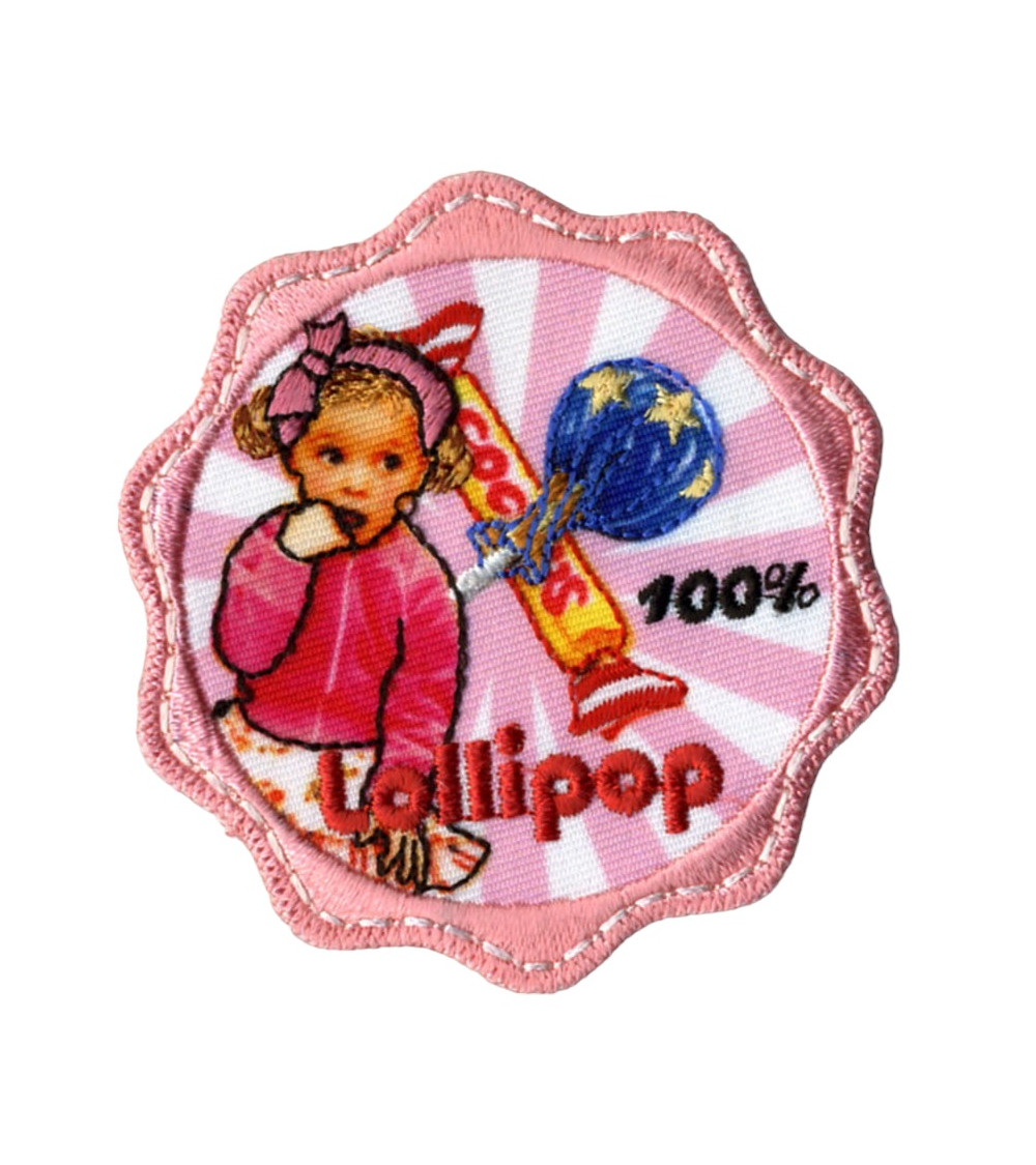 Lot de 3 écussons thermocollants Retro Lollipop Lot de 3 écussons thermocollants Retro Lollipop