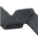 Bobine 5m fourrure acrylique gris noir 5mm