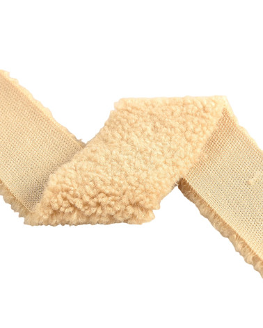 5m spool beige acrylic fur 5mm