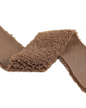 Bobine 5m fourrure acrylique taupe 5cm