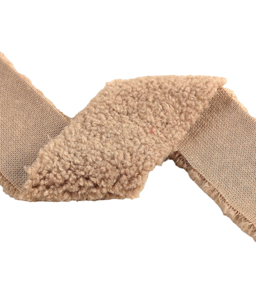 5m spool brown acrylic fur 5mm