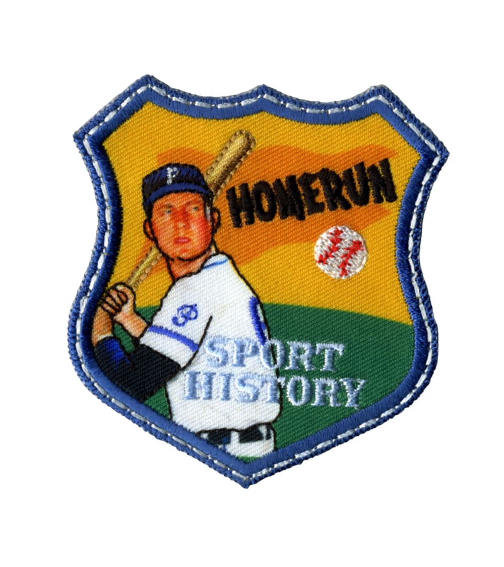 Retro BaseBall Iron-On Patches Set of 3