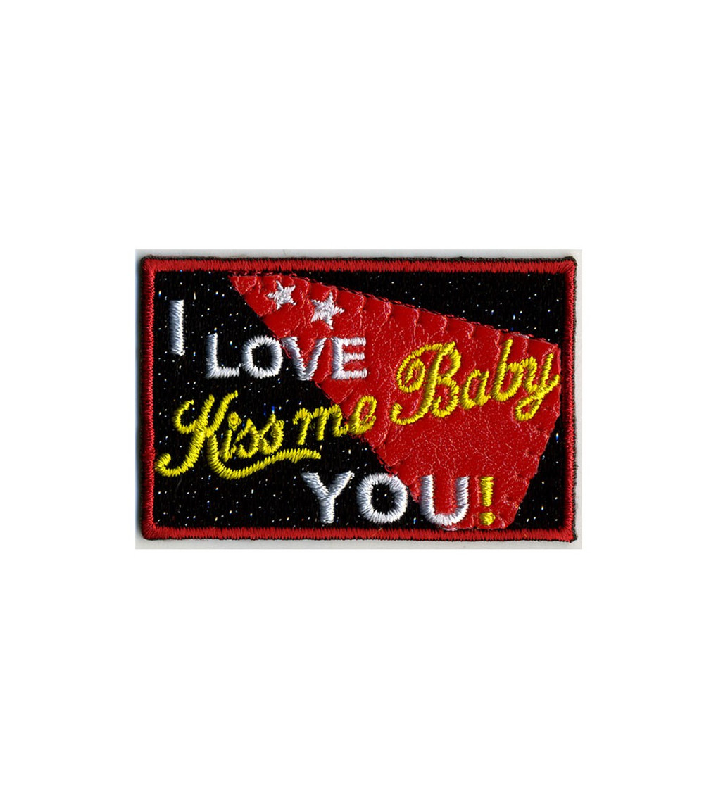 Set of 3 I love you! iron-on patches