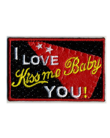 Set of 3 I love you! iron-on patches