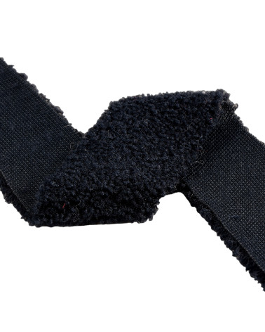 Fourrure acrylique noir 5mm au mètre