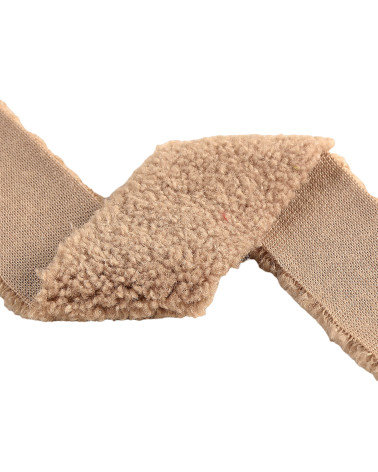 Brown acrylic fur 5mm per meter