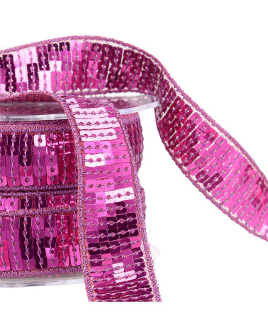 Purple sequin braid by the meter