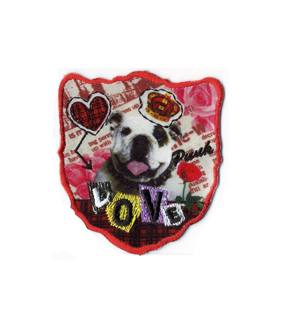 Set of 3 Love printed iron-on patches