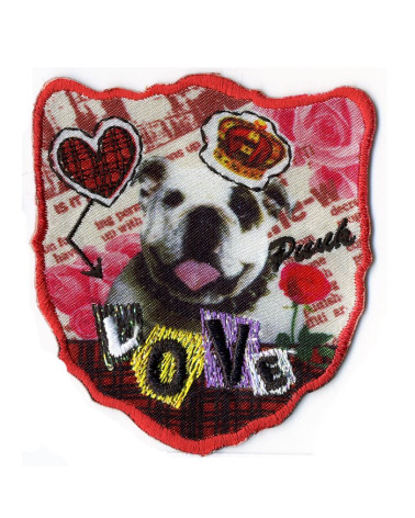 Juego de 3 parches termoadhesivos con estampado Love