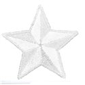 Lot de 3 écussons thermocollants étoile blanc 3.5cm