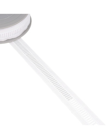 Bobine 14,6m broderie jour échelle blanc 25mm
