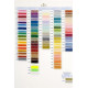 Carte de nuances de fil à broder en coton Mouliné & Perlé DMC - Carte de couleurs avec échantillons de fils