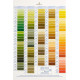 Carte de nuances de fil à broder en coton Mouliné & Perlé DMC - Carte de couleurs avec échantillons de fils