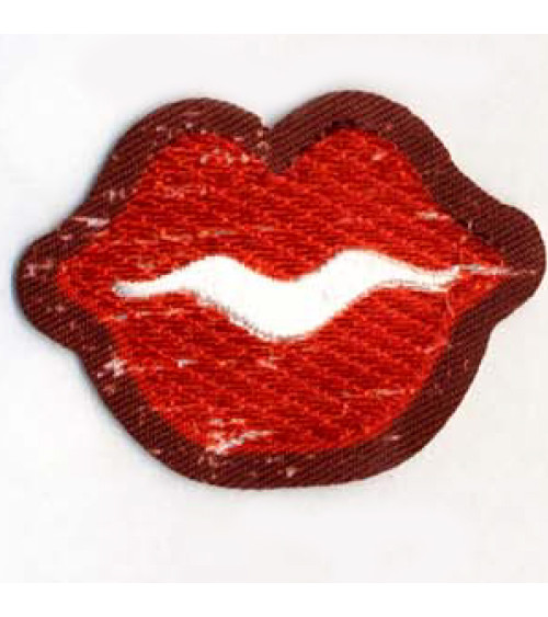 Set of 3 Pop Art mouth motif patches