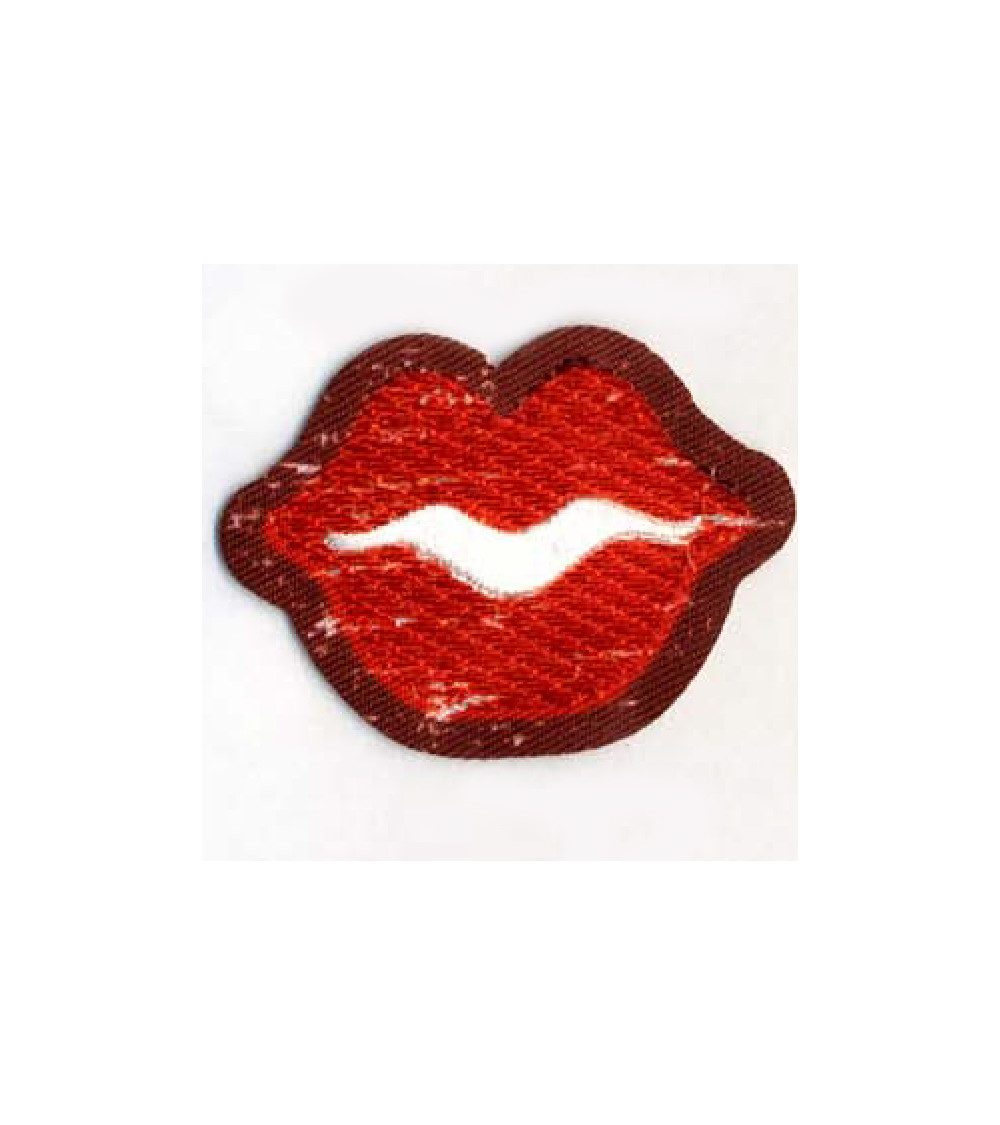 Set di 3 toppe con motivo bocca Pop Art