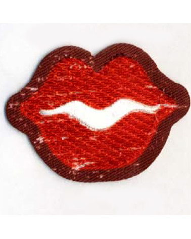 Set of 3 Pop Art mouth motif badges