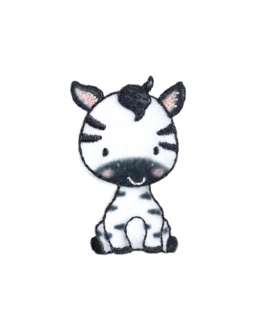 Set of 3 small animal zebra patches 2.7cm x 4cm