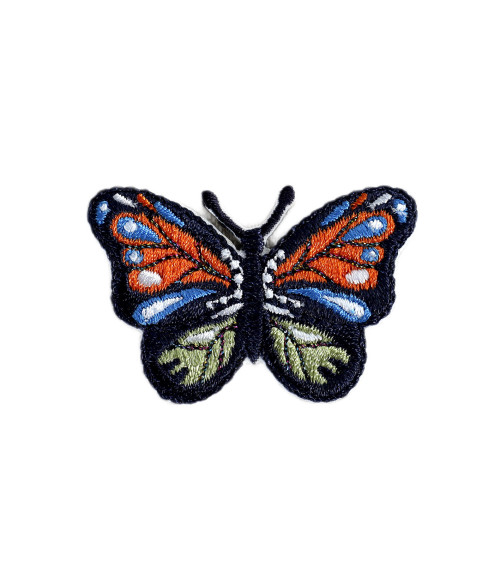 Lot de 3 écussons  papillon coloré violet 5,2cm x 3cm