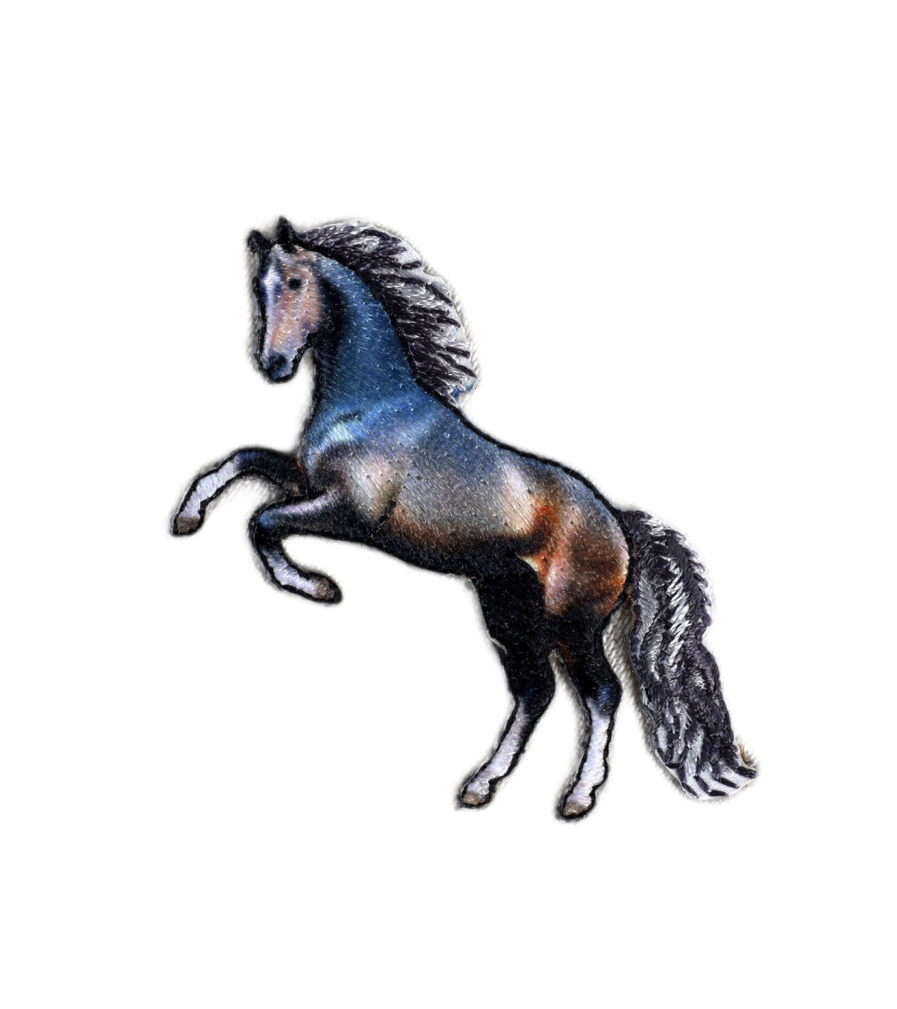 Set of 3 galloping horse patches 4.8cm x 5.5cm