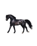 Lot de 3 écussons  cheval marron 5,5cm x 4cm