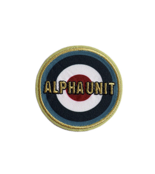 Set of 3 alpha unit sports patches 4.7cm x 4.7cm