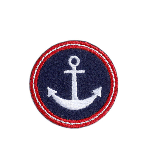 Set of 3 anchor sailor patches 3.5cm x 3.5cm