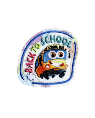 Set di 3 badge scolastici di ritorno a scuola 4 cm x 4,7 cm
