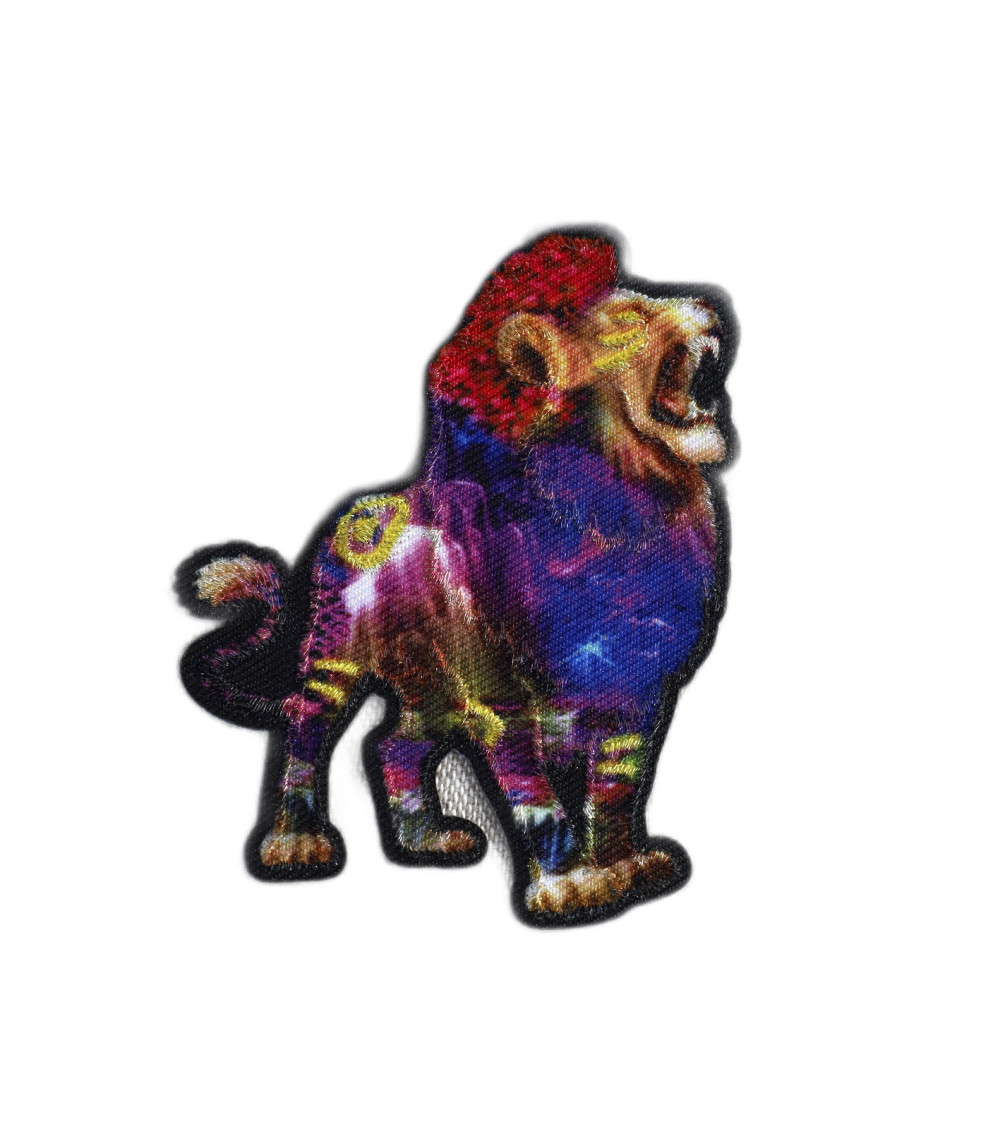 Set of 3 fantastic animal lion patches 5cm x 6.5cm