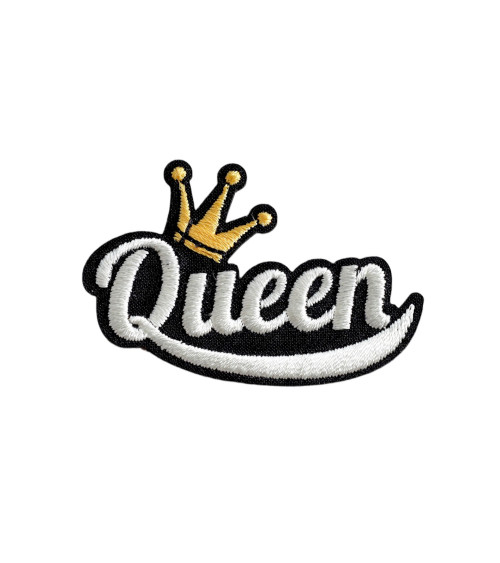 Lot de 3 écussons  queen queen 5cm x 3,2cm