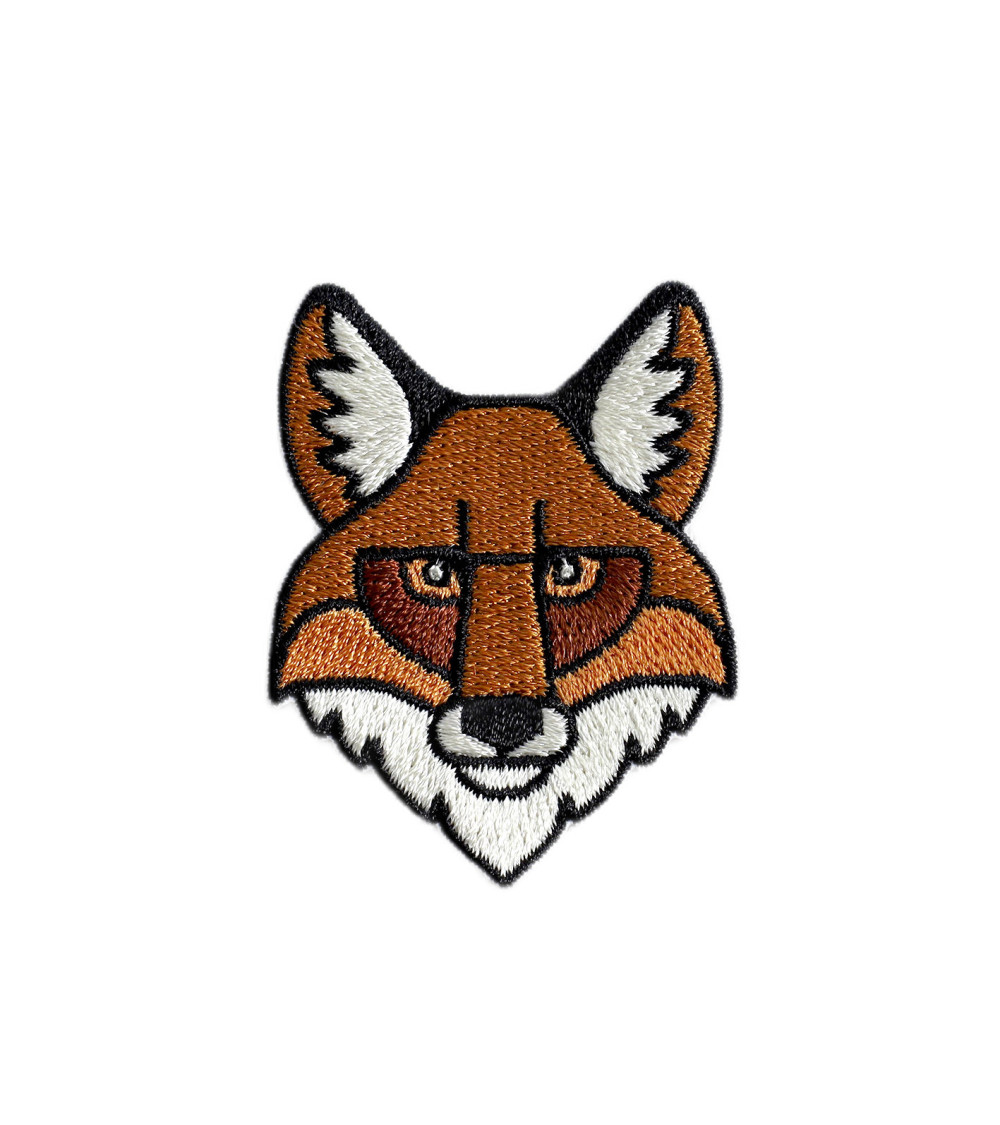 Lot de 3 écussons renard  5,2cm x 3,7cm