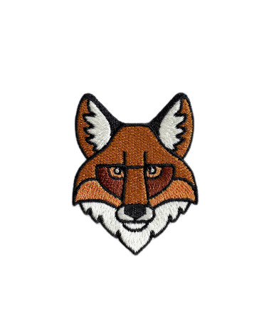 Lot de 3 écussons renard  5,2cm x 3,7cm
