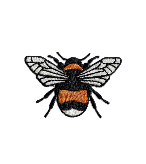 Lot de 3 écussons abeille  5,5cm x 3,5cm