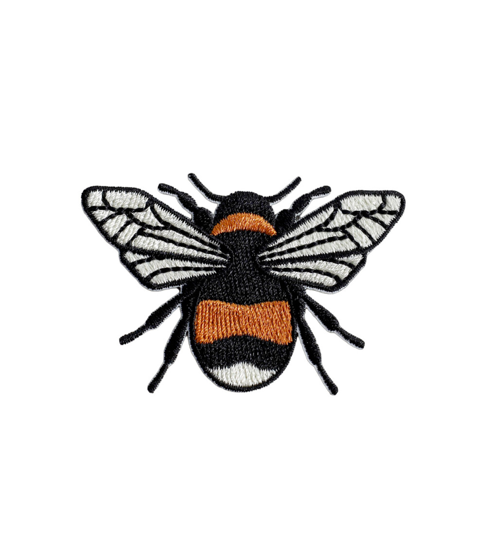 Set of 3 bee patches 5.5cm x 3.5cm
