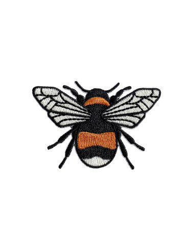 Set of 3 bee badges 5.5cm x 3.5cm