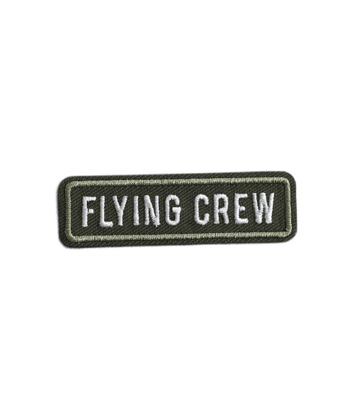 Lot de 3 écussons avion flying crew twill 5,5cm x 1,6cm