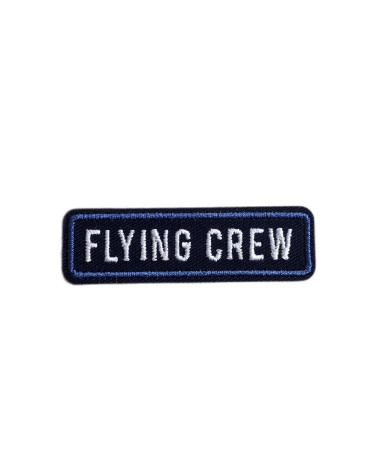 Set of 3 flying crew twill airplane badges 5.5cm x 1.6cm