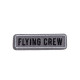 Lot de 3 écussons avion flying crew twill 5,5cm x 1,6cm