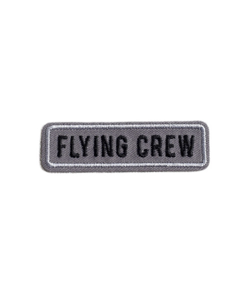Set of 3 flying crew twill airplane badges 5.5cm x 1.6cm