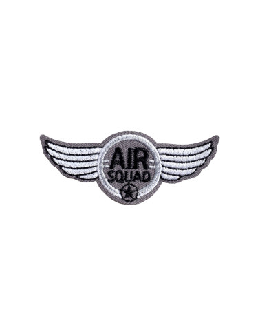 Set mit 3 Wappenaufnähern der Luftwaffe mit goldroten Flügeln, 5,7 cm x 2,4 cm