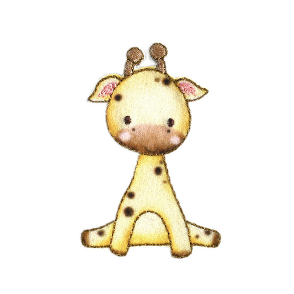Ecusson petits animaux girafe 3,2cm x 5,3cm
