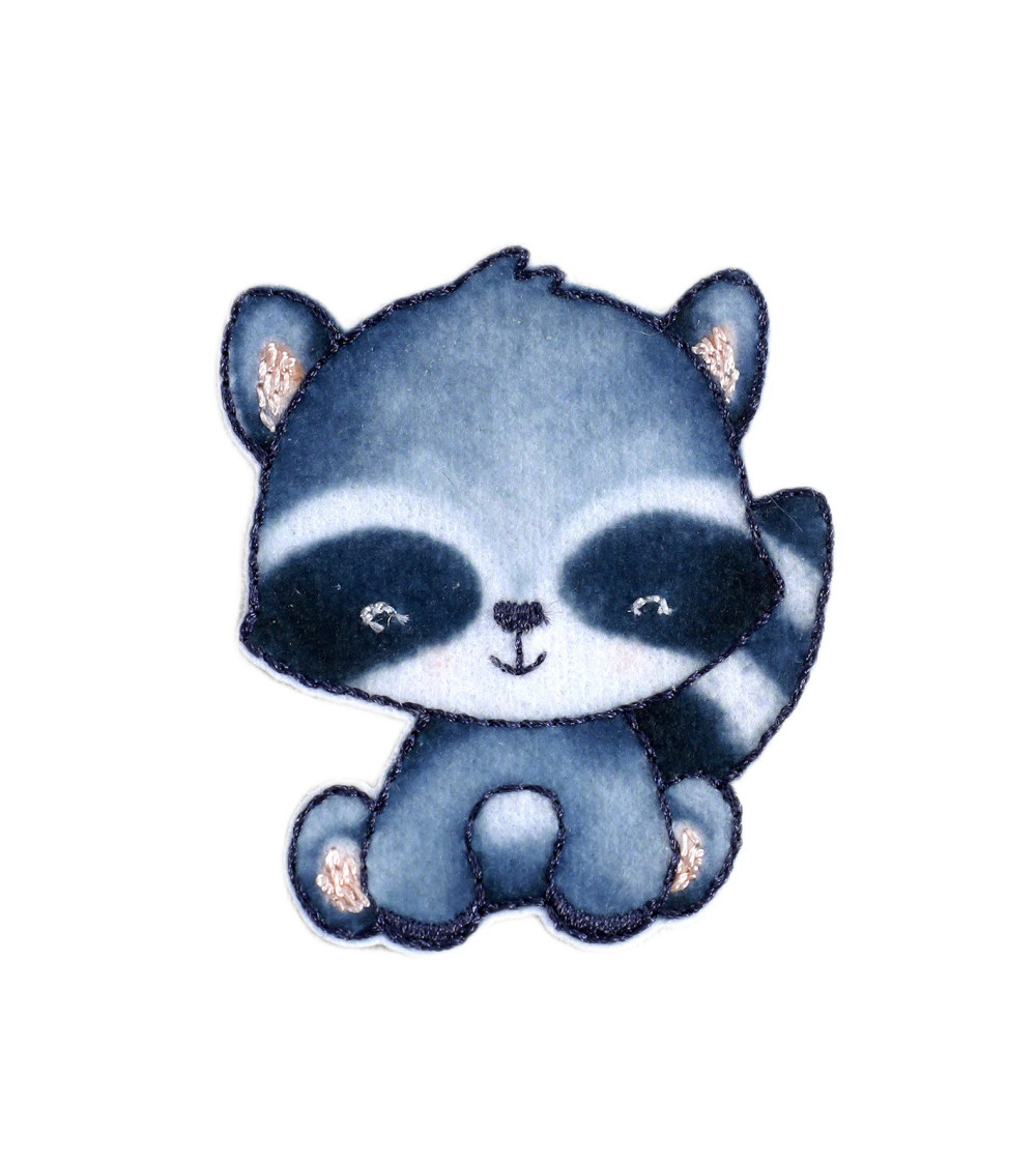 Small animal raccoon patch 3.6cm x 4cm